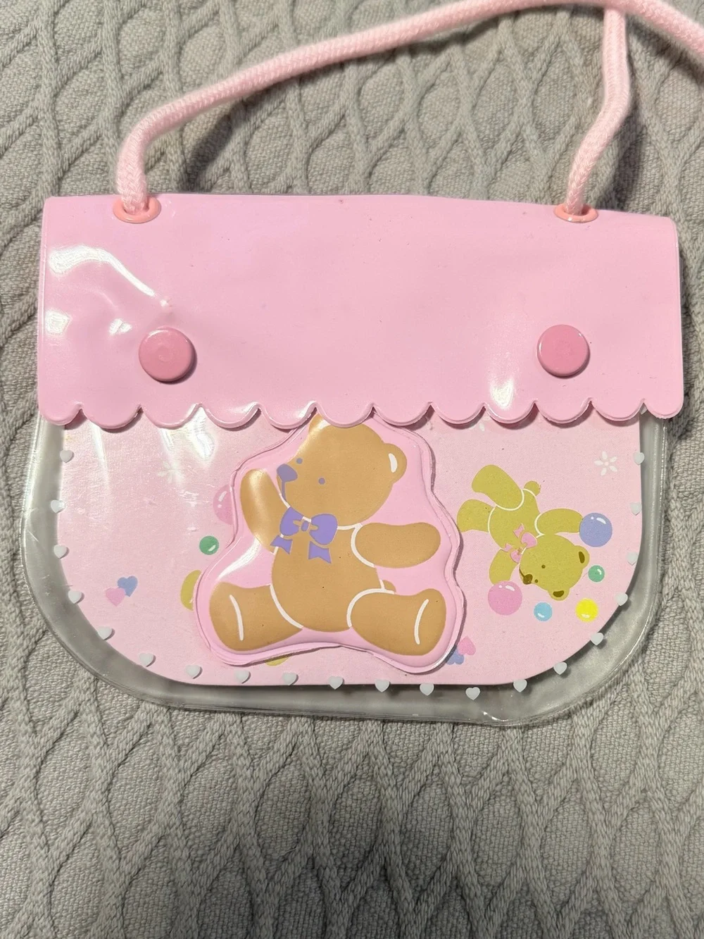 Sanrio Tweedle Dee Bear purse stationery Vintage 80’s/90’s